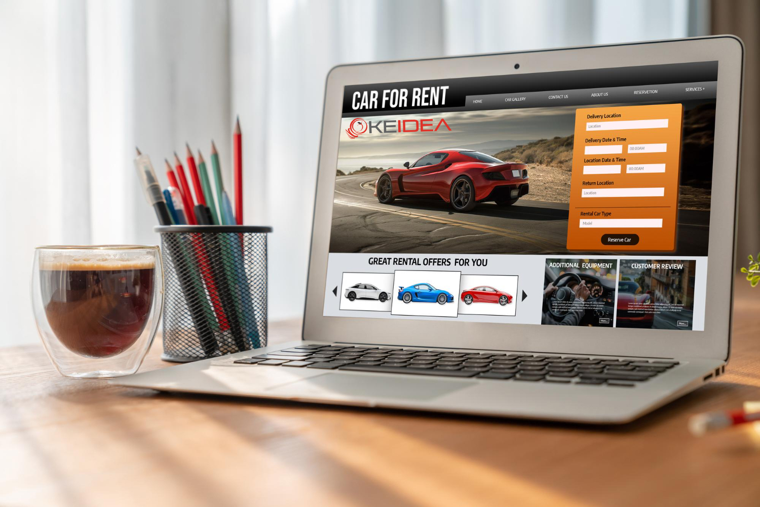 Piattaforma Sito Web Noleggio Auto - KeNoleggio by KeIdea