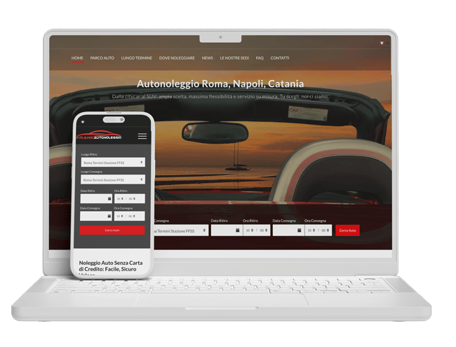 Web App Autonoleggio: Frankautonoleggio.it
