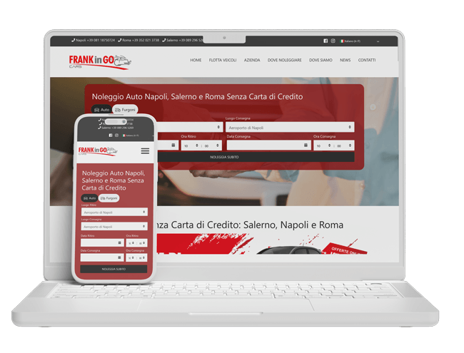 Gestionale Noleggio Auto e Realizzazione Sito: Frankingocars.it
